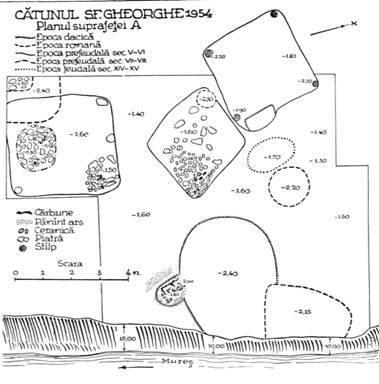 Fig 7. 1-Iernut „Pe Şes”, plan de săpătură;