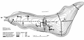 Fig. 3. Planul general al săpăturilor de la : 2. Porumbenii Mici,