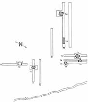 Fig. 4. Planul general al săpăturilor de la: 2-3 Stupini „Vătaştina” (după Gaiu 2002).