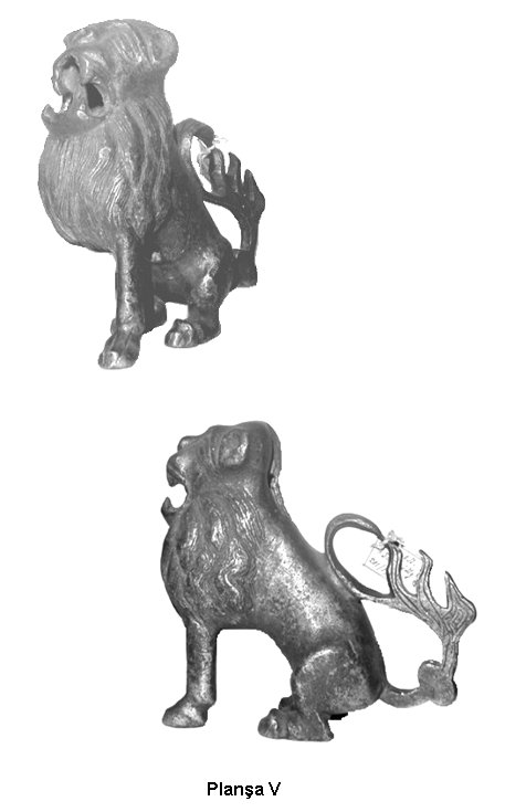 Planşa V: Sfeşnic animalier din bronz din Sibiu (str. Faurului).