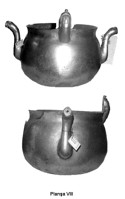 Planşa VIII: Cristelniţă din alamă turnată de la Sibiu.